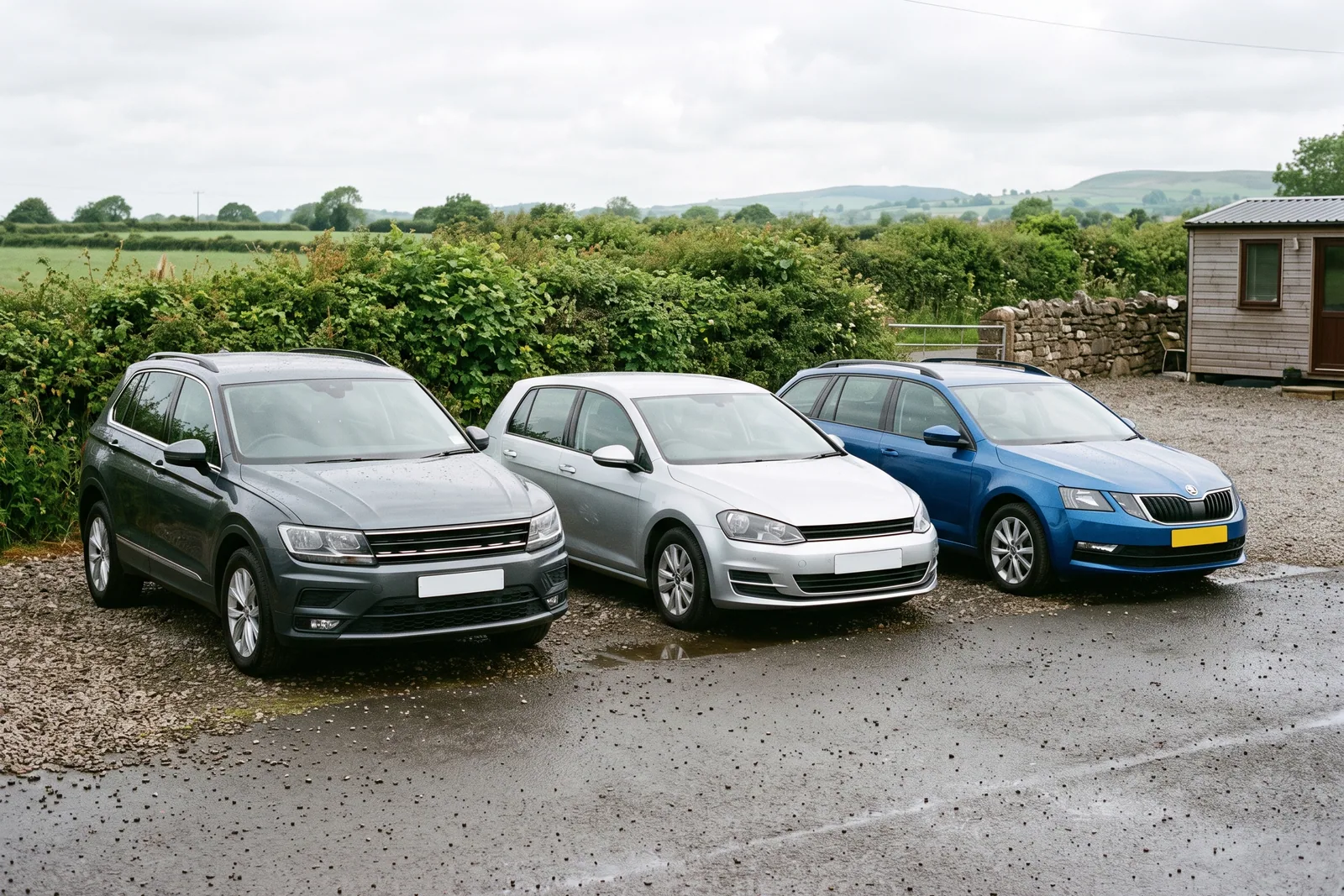 A used hatchback for sale on the forecourt at CMB Car & Van Sales, Newbuildings, Derry / L'Derry